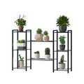 Decorative Jardiniere, Puqa Design, Hector, 32x125x84 cm, Metal, Negru