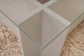 Masuta de cafea, Nordure, Vetrino, 105x40x65 cm, Sticla temperata , Gri