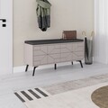 Pantofar, Decortie, Dune Bench, 107x55x35 cm, PAL, Mocha