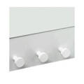 Oglinda cu agatatori Mural, 5five, 37 x 6 x 50 cm, MDF/sticla, alb