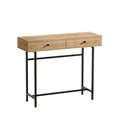 Consola Esta, Elegance, 100x35x86 cm, natural/negru