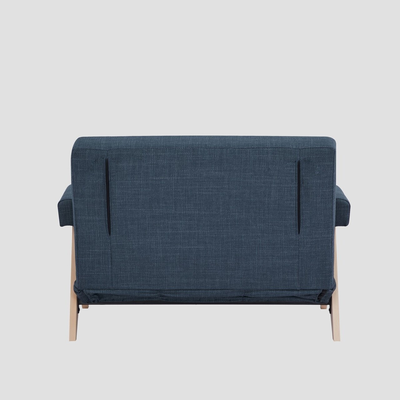 Canapea extensibila 1 loc Calore, Homla, 117x90x82 cm, lemn/poliester, albastru inchis - view 12
