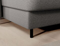 Coltar extensibil stanga 4 locuri ELTAP, LT-03MAN, Berrto, 306x165x100 cm, lemn/poliester, gri inchis