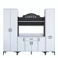 Dulap multifunctional, Rani, JE150, 220x198.6x40 cm, PAL, Alb