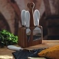 Set cutite branzeturi 5 piese, Kitchen Craft, inox/ceramica