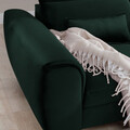 Coltar extensibil dreapta 4 locuri ELTAP, Foble, 267x196x100 cm, lemn/poliester, verde inchis