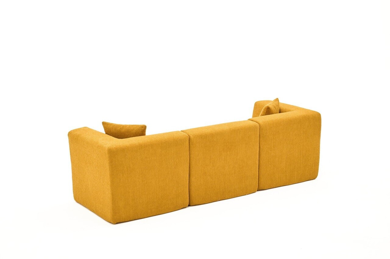 Canapea 3 locuri, Atelier del Sofa, 613LFS1115, Portocaliu — imaginea 7