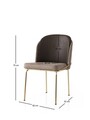 Set scaune 4 piese, Nmobb, Dore, Auriu / Maro