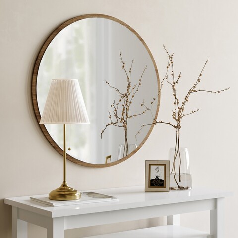 Oglinda decorativa ayna, neostill, 60 cm, maro