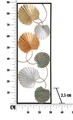 Decoratiune de perete, Loppy, Mauro Ferretti, 30.5x88.5 cm, fier, multicolor