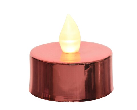 Set 6 lumanari cu led red, lumineo, Ø3.8 cm, plastic, rosu