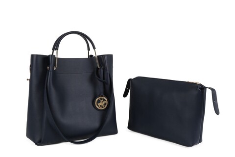 Geanta Beverly Hills Polo Club, 396, piele ecologica, bleumarin
