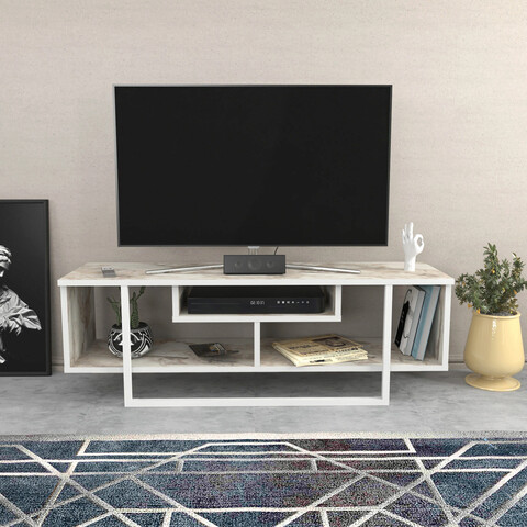 Comoda tv, retricy, asal 120, 120x35.2x40.2 cm, pal, alb