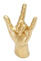 Statueta decorativa, Yeah Hand, Mauro Ferretti, 14.5 x 7 x 23 cm, polirasina, auriu