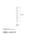 Aplica de perete, Fulgor, 942FLG2182, Metal, Alb
