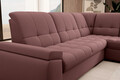 Coltar extensibil dreapta 3 locuri ELTAP, RT-24VE, Sado, 272x192x95 cm, lemn/poliester, roz inchis