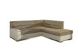 Coltar extensibil dreapta 4 locuri ELTAP, BR14, Bergen, 247x214x83 cm, lemn/poliester, bej inchis/bej deschis