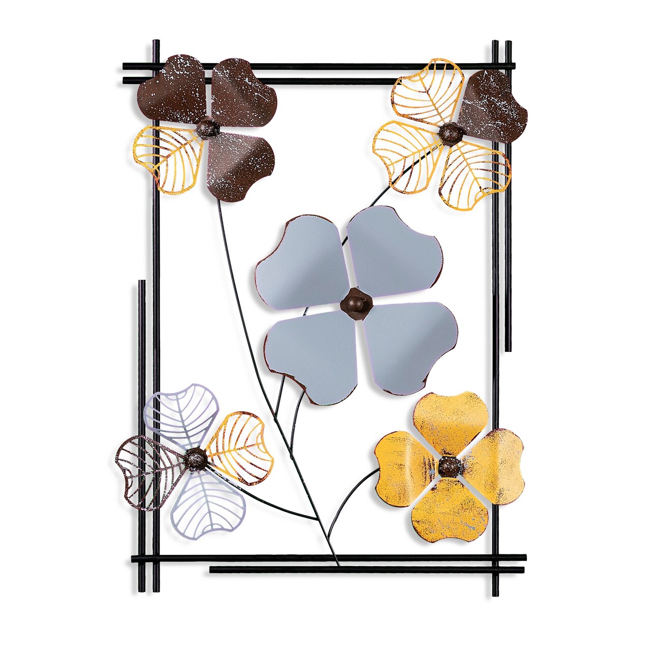 Decoratiune de perete, Zouping 3, Dimensiuni: 50 x 70 x 4 cm, Multicolor - view 6