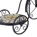 Suport pentru ghiveci, Aubrey, Creaciones Meng, 23.5x36x53 cm, fonta/ceramica