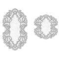 Set covorase de baie 2 piese, Alanur Home, 210FG41215GR, Poliester, Gri