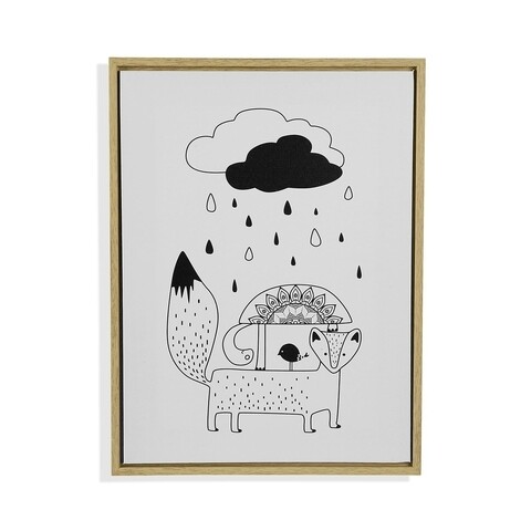 Tablou decorativ Fox, Versa, 30x40 cm, canvas