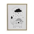 Tablou decorativ Fox, Versa, 30x40 cm, canvas