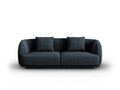 Canapea 2 locuri, Tulum, Cosmopolitan Design, 180x90x70 cm, tesatura chenille, albastru regal