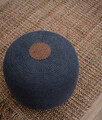 Taburet, Fluffy, 40x40x45 cm, Acril, Antracit