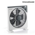 Ventilator de podea Box InnovaGoods, Ø 30 cm, 50W, alb/gri
