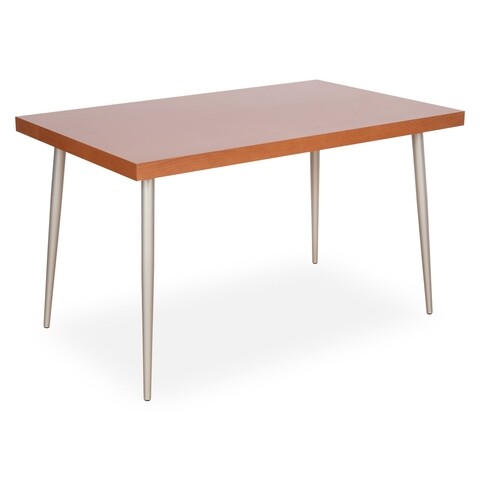 Masa dining, Praga, 130 x 80 x 75 cm, MDF/metal, cires