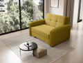 Canapea extensibila 1 loc, ELTAP, Laine, 102x109x84 cm, lemn/poliester, galben
