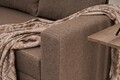 Canapea extensibila 3 locuri, Balcab Home, 825BLC5250, Lemn / MDF / PAL, Maro