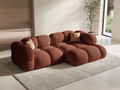 Coltar dreapta 3 locuri, Loretto, Cosmopolitan Design, 250x147x68 cm, tesatura structurata, corai