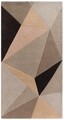 Covor Frame Bedora, 160x230 cm, 100% lana, multicolor, finisat manual