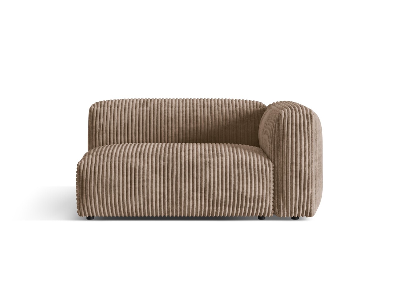 Modul dreapta pentru canapea, 1 loc, Martina-212, Micadoni Home, 160x106x75 cm, velur, maro ghinda - 1 | YEO