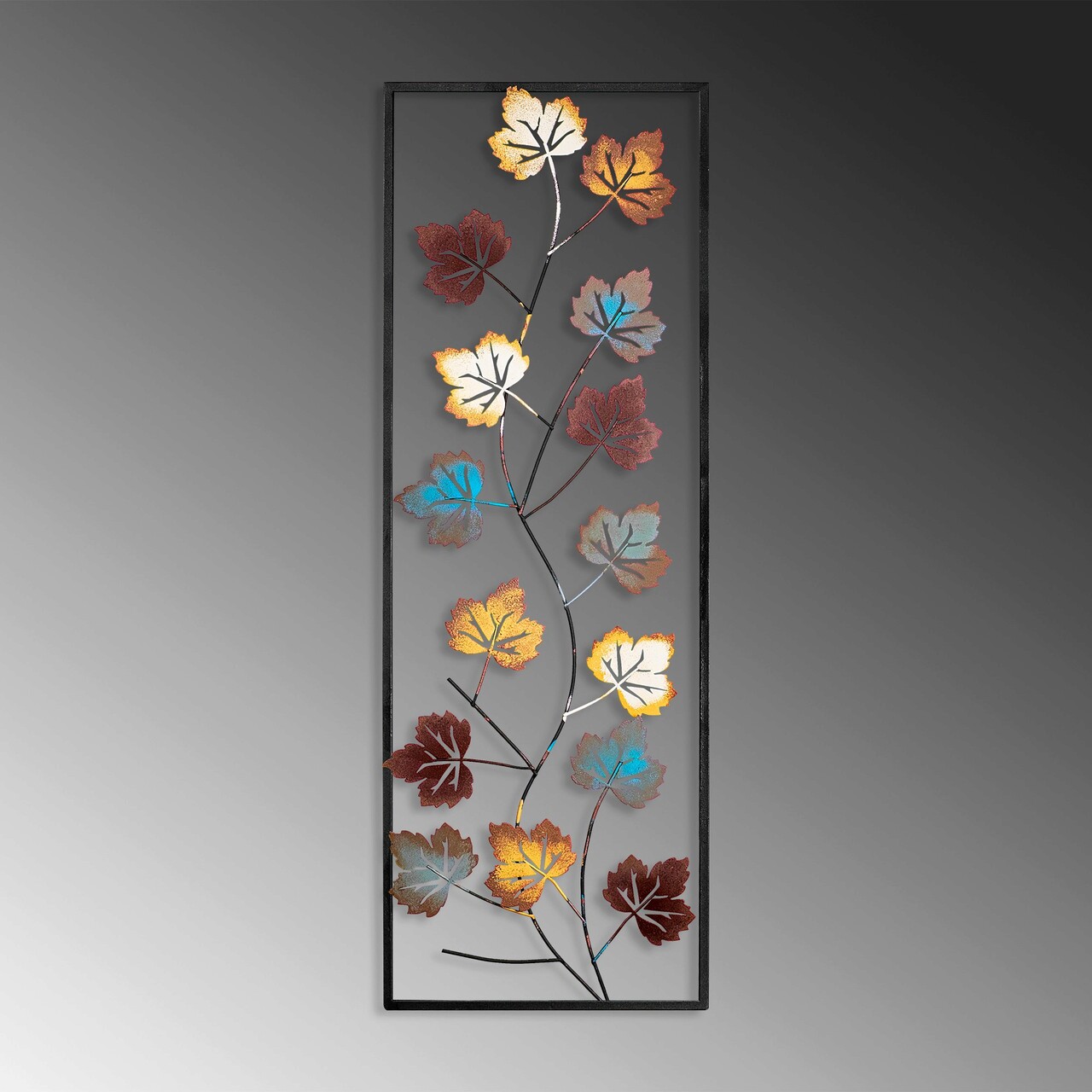 Decoratiune de perete, Platane, Dimensiune: 32 x 90 cm, Multicolor - imagine 5