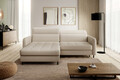 Coltar extensibil stanga 3 locuri ELTAP, LT-18MAN, Gomsi, 228x165x100 cm, lemn/poliester, bej deschis