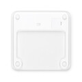 Cantar digital pentru baie, Brabantia, White, 30x30x2.4 cm, max 180 kg, sticla, alb