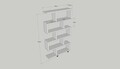Biblioteca Elif, Kalune Design, 90x20x156 cm, maro