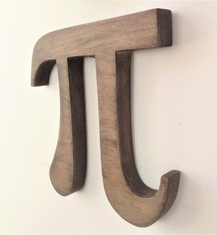 Decoratiune de perete, Pi, 24×1.8×24 cm, Placaj , Nuc