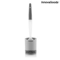 Perie de toaleta cu dozator de sapun, Bruilet InnovaGoods, fixare adeziva pe perete, 10x45 cm