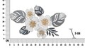 Decoratiune de perete Flot -B, Mauro Ferretti, 66x39 cm, fier, multicolor