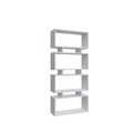 Biblioteca, Colman, Langdon 935CMN1116, 72 x 25 x 161 cm, pal melaminat, alb