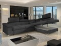 Coltar extensibil dreapta 4 locuri ELTAP, ERI-03, Eridano, 275x202x88 cm, lemn/poliester, gri antracit
