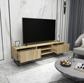 Comoda TV, Kalune Design, Escape 180, 180x50x40 cm, Pâslă / Negru 