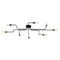 Candelabru, Squid Lighting, Ida, 140 x 140 x 15 cm, fier, negru