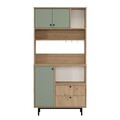 Dulap multifunctional, Locelso, RE4-SY, Stejar / Verde