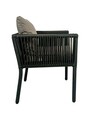 Set gradina/terasa 9 piese, My Interior, Vera, rattan/aluminiu, gri