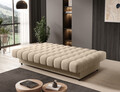 Canapea extensibila 3 locuri ELTAP, Clareta, 197x95x96 cm, lemn/poliester, bej