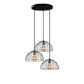 Lustra, Fulgor, 942FLG1609, Metal, Negru/Maro antic